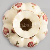 Zsolnay paradicsomvirág váza. Jelzett, hibátlan, d: 11 cm