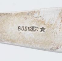 Ezüst (Ag) kanál, jelzett, nettó 25,2g