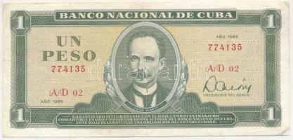 Kuba 1985. 1P T:F Cuba 1985. 1 Peso C:F Krause P#102b