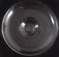 Kristályüveg kínáló, hibátlan, d: 27 cm