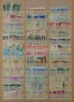 USA tartalmas rendező, több ezer bélyeg a klasszikusoktól 1969-ig, 2 db könyvkötészeti berakóban