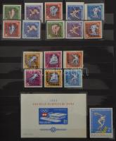 Sport motívum: román, lengyel és csehszlovák bélyegek az 50-es, 80-as évekből sok blokkal, 12 lapos ...