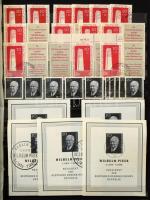 NDK 1955-1961 másodpéldány tétel, szépen rendezett anyag sok postatisztával, blokkokkal 16 lapos A4-...