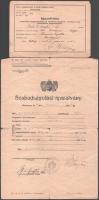 1939 Felvidéki emlékérem viselésére jogosító igazolvány + 1944 Szabadságolási igazolvány