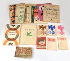 Vegyes kotta tétel, összesen 22 db