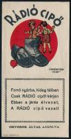 Rádió cipő számolócédula