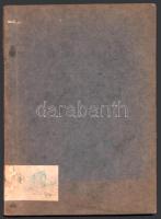 Móricz Pál: Egy restauráczió 1844-ben. Bp. 1891. Országgyűlési Ért. Ny. 100 l Amatőr papírkötésben, ...