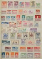 Kína, Korea, Japán néhány száz bélyeg 8 fehér lapos A4-es berakó 6 oldalán