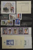 3 db 12 vastag fekete lapos A4-es berakóval, egyikben 1995-2000 közötti, a másik kettőben 1995-1996-os postatiszta magyar gyűjtemények, dobozban