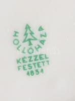 Hollóházi nyulak ernyő alatt, jelzett, hibátlan, m: 5 cm