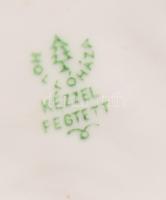 Hollóházi nyulak ernyő alatt, jelzett, hibátlan, m: 5 cm