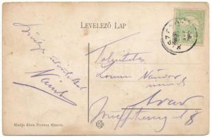 1909 Kiszető, Kiszetó, Chizatau (Belence, Belint); látkép, híd. Klein Ferenc kiadása / general view,...