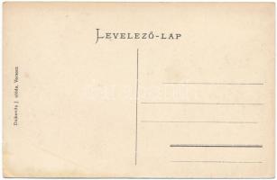 Bogáros, Bulgarus; Holzhandlung Nic. Abendschein, Dampfmühle, Hauptgasse, Gemeindehaus / Abendshein ...