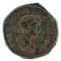 Római Birodalom 203 / Geta / Róma / Denarius Ag (3,04g) T:VF patina Roman Empire 203 / Geta / Rome / Denarius Ag "P SEPT GETA CAES PONT / FELICITAS PVBLICA" Felicitas standing left, holding caduceus and cornucopiae (3,04g) C:VF patina RIC IV 9, Seaby RSC III 38a