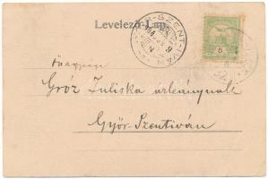 1904 Beszterce, Bistritz, Bistrita; A 18. században. Th. Botschar kiadása / Bistritz im XVIII. Jahrh...