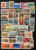 Vegyes érdekes külföldi tétel, több mint 800 bélyeg 8 lapos Philux A4-es berakóban