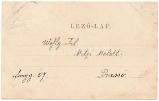 1898 Felsőtömös, Felső-Tömös, Timisu de Sus (Brassó, Kronstadt, Brasov); Tömös mit dem Schulergebirg...