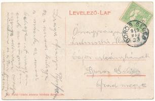 1913 Menyháza, Monyásza, Moneasa; Uszoda, hidegvízgyógyintézet. Patkó Vilmos amateur felvétele / swi...