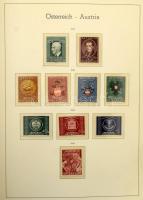Ausztria gyűjtemény 1945-1969 több jó kiadással, magas katalógus értékű anyag Leuchtturn falcmentes ...