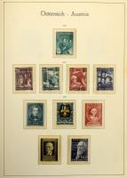 Ausztria gyűjtemény 1945-1969 több jó kiadással, magas katalógus értékű anyag Leuchtturn falcmentes ...