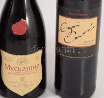 4 üveg bor, 1999 Egri bikavér, Ostoros Egri Cuvée, stb., bontatlan