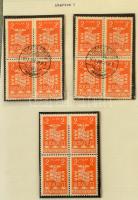 Kis háború előtti tétel többletpéldányokkal, sok apró nyomási eltéréssel, összefüggésekkel közepes b...