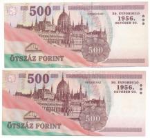 2006. 500Ft "A forradalom 50. évfordulója 1956. október 23." (2xklf: EB és EC) T:AU
Adamo...
