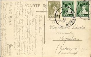 1929 Menyháza, Monyásza, Moneasa; Hidegvízgyógyintézet, uszoda, fürdőzők / swimming pool, bathers, s...