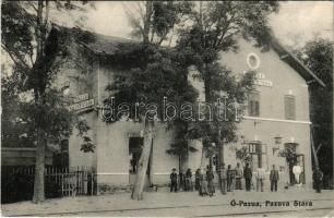 1913 Ópazova, Ó-Pazna, Ó-Pazua, Alt Pazua, Stara Pazova; vasútállomás / railway station (EK)