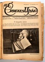 1916 Az Érdekes Újság számai könyvbe kötve, háborús képanyaggal, szakadt lapokkal is