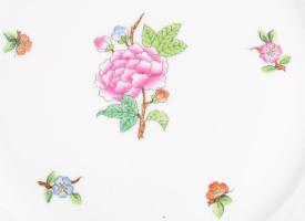 Herend eton mintás süteményes készlet. Jelzett, kézzel festett, hibátlan, d: 19-25 cm