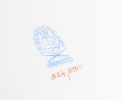 Herend eton mintás süteményes készlet. Jelzett, kézzel festett, hibátlan, d: 19-25 cm