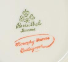 Rosenthal antik 11 darab csésze 9 darab alátéttel, jelzett, d: 14,5 cm