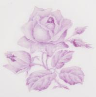 Rosenthal 10 személyes süteményes tányér garnitúra, jelzett, d: 15,5 cm