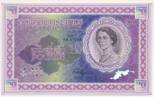 Brit Virgin-szigetek / Tortola 2019. 20P fantázia bankjegy T:UNC British Virgin Islands / Tortola 2019. 20 Pounds fantasy banknote C:UNC