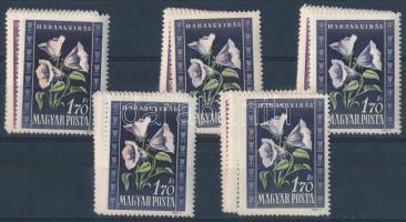1950 Virág (I.) 5 db sor (15.000)