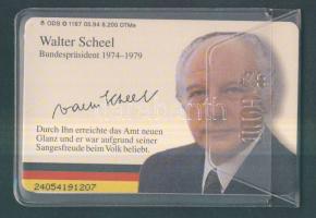 Németország 1994 Walter Scheel 6DM használatlan telefonkártya