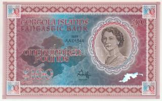 Brit Virgin-szigetek / Tortola 2019. 100P fantázia bankjegy T:UNC British Virgin Islands / Tortola 2019. 100 Pounds fantasy banknote C:UNC