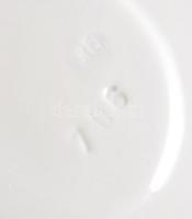 Herendi kék virágmintás csésze alátéttel. Jelzett, d: 14,5 cm