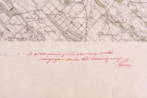 cca 1900-1910 Budapest és környékének katonai térképe, 1 : 75.000, K. u. k. Militärgeographisches In...