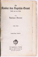 Verne, Jules: Die Kinder des Kapitän Grant I-III. Wien und Leipzig, A. Hartleben's Verlag. [Egy kötetben.] Egészvászon kötés, viseltes állapotban.
