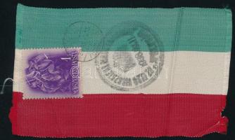 1938 Nemzeti zászló bélyeggel és Ipolyság visszatért bélyegzéssel