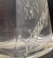 cca 1930, J. Zwack &amp; Co. exportra gyártott üveg, címeres felirattal, m: 18,5 cm