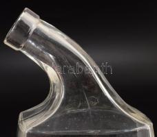 cca 1930, J. Zwack &amp; Co. exportra gyártott üveg, címeres felirattal, m: 18,5 cm