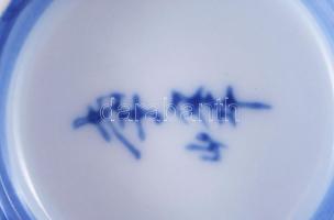 Shuhoe 5 személyes japán teáscsésze készlet, jelzett, hibátlan, m:7 cm