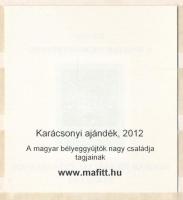 2012 125 éves az okmánybélyeg MAFITT karácsonyi ajándék emlékív