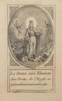 Jacques Callot (1592-1635): Szűz Mária győzelme a démonok felett. Rézmetszet, jelzett, üvegezett ker...