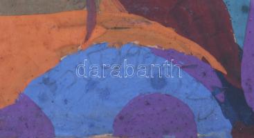 Csepeli Németh Miklós (1934-2012): Társaság. Olaj, karton, jelzett. Dekoratív, üvegezett, kissé kopo...