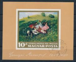 1966 Festmények (I.) vágott blokk (4.000)