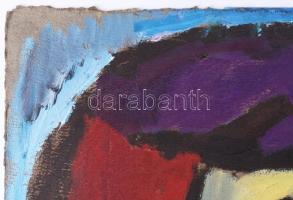 Csepeli Németh Miklós (1934-2012): Arckép. Olaj, karton, jelezve középen lent. Fakeretben, 47x42 cm